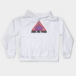 Zombie food Pyramid Kids Hoodie